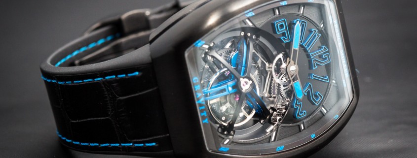 Franck Muller Vanguard Gravity in black PVD-treated titanium