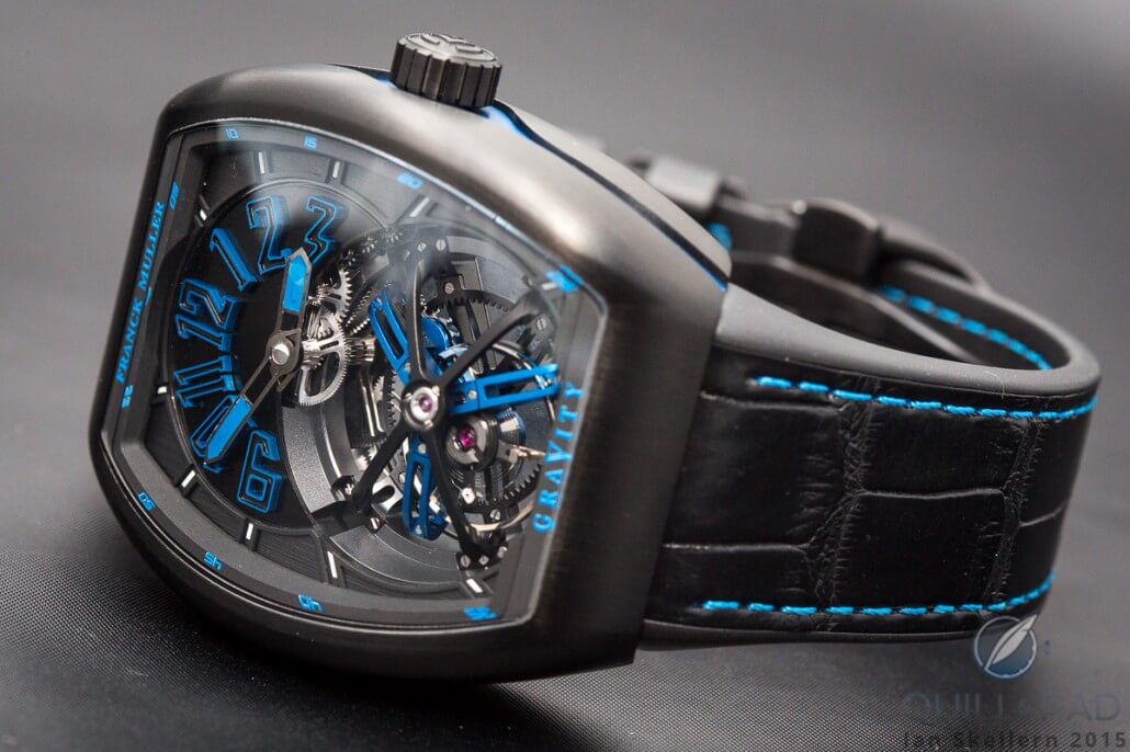 Franck Muller Vanguard Gravity in black PVD-treated titanium