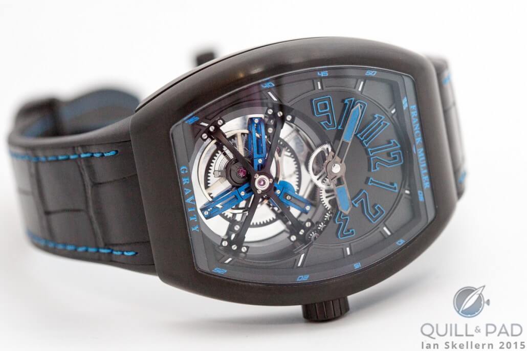 Franck Muller Vanguard Gravity in black PVD-treated titanium