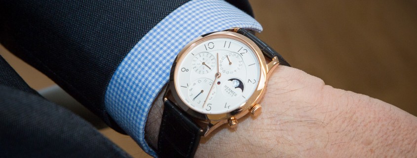 Slim d’Hermès Perpetual in red gold