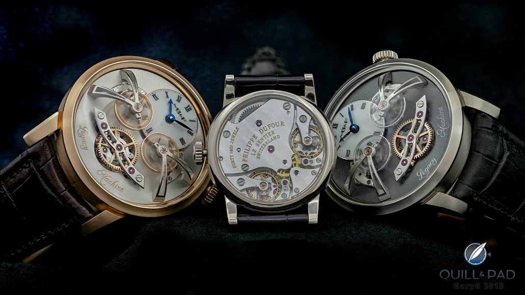 Movement of the Philippe Dufour Duality with the MB&F Legacy Machine 2