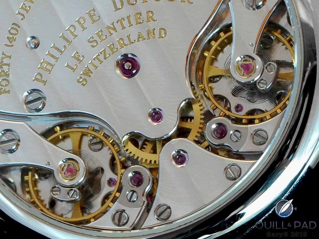 Movement detail of the Philippe Dufour Duality