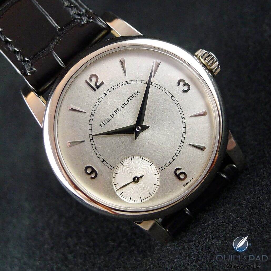 Up close and personal: Philippe Dufour Duality dial desktop photo