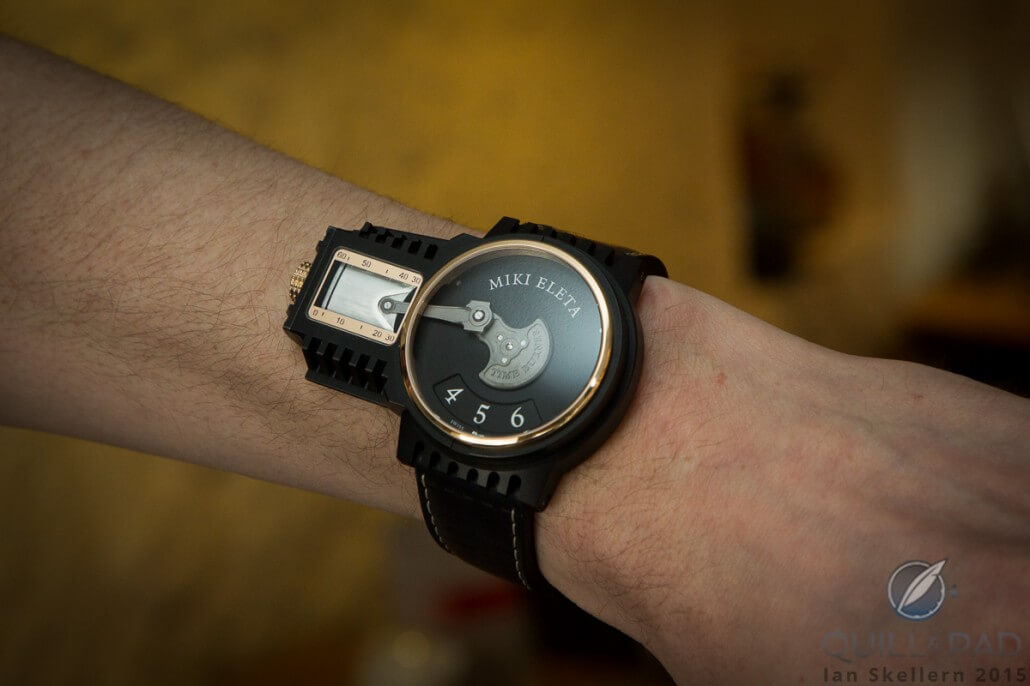 wristshot black Timeburner by Miki Eleta