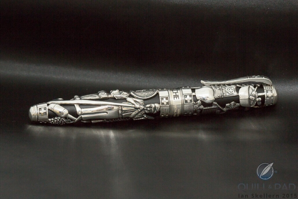 Caran d'Ache Spirit of Switzerland pen; its box looks like a mountain chalet