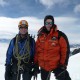 Sir Ranulph Fiennes and Michael Kobold on Mount Everest