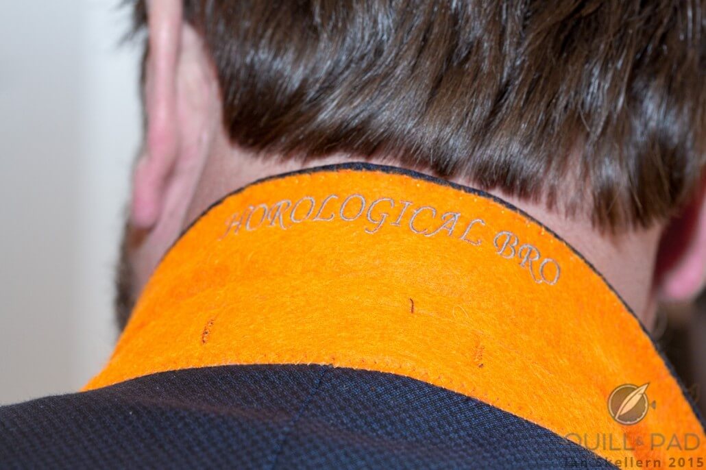 Bart and Tim Grönefeld had the best horologically-themed collars