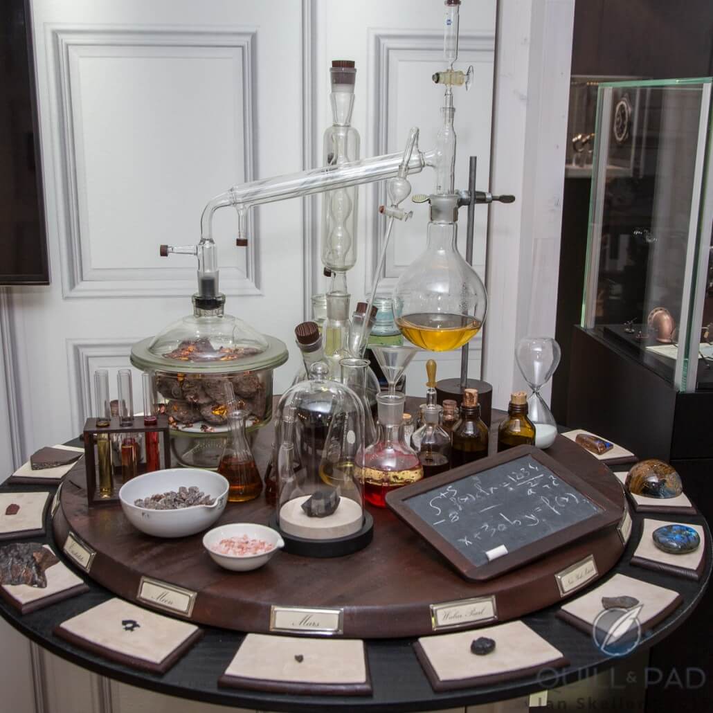 Louis Moinet doesn't use micro-engineering to make watches; it's all chemistry!