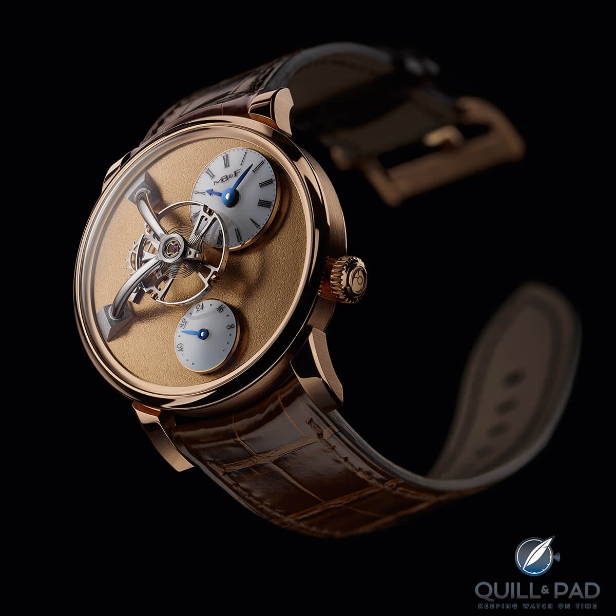 MB&F LM101 Frost in yellow gold