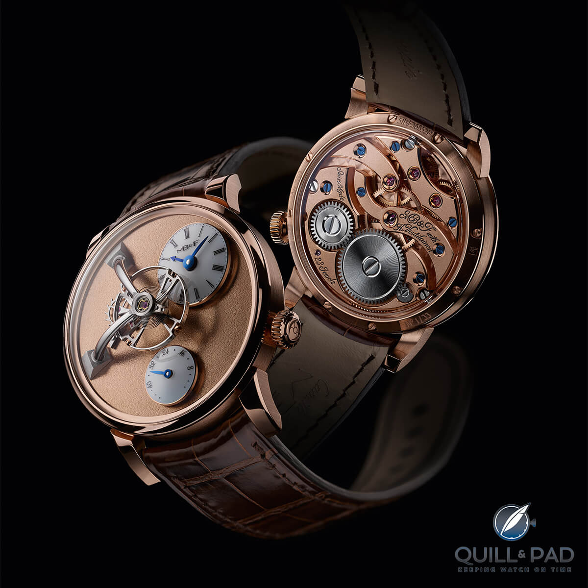 MB&F LM101 Frost in red gold