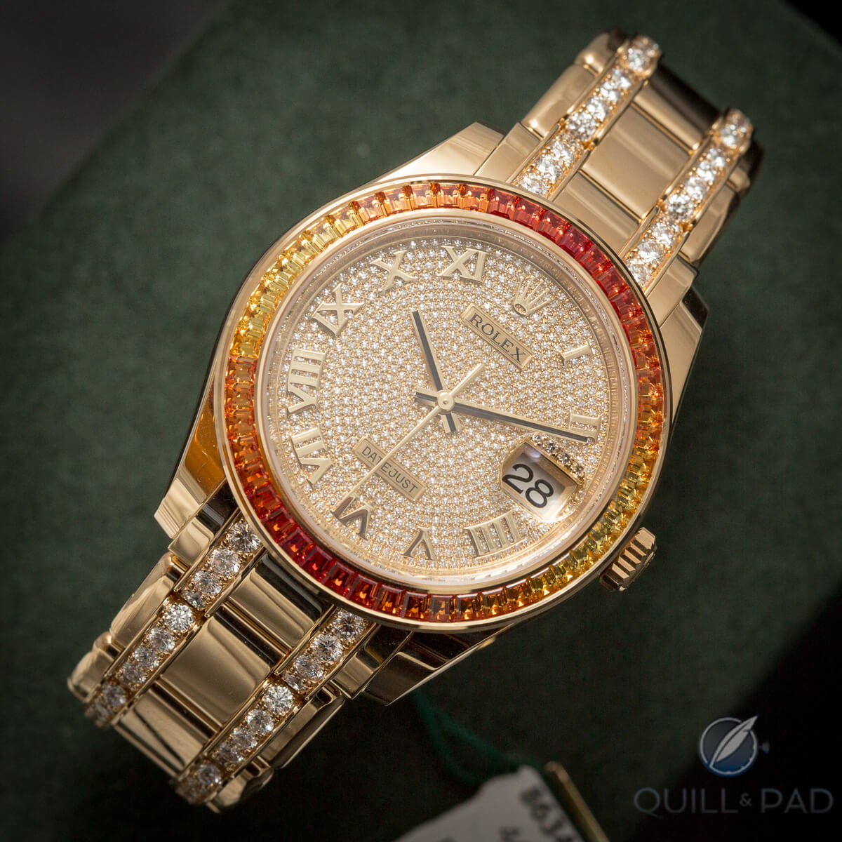 Rolex Datejust Pearlmaster 39 with fully paved dial