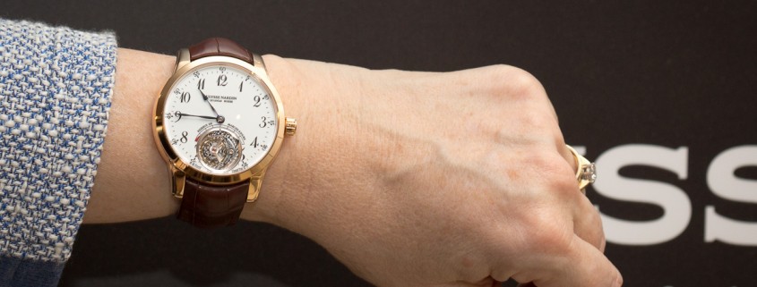 The Ulysse Nardin Anchor Tourbillon on the wrist