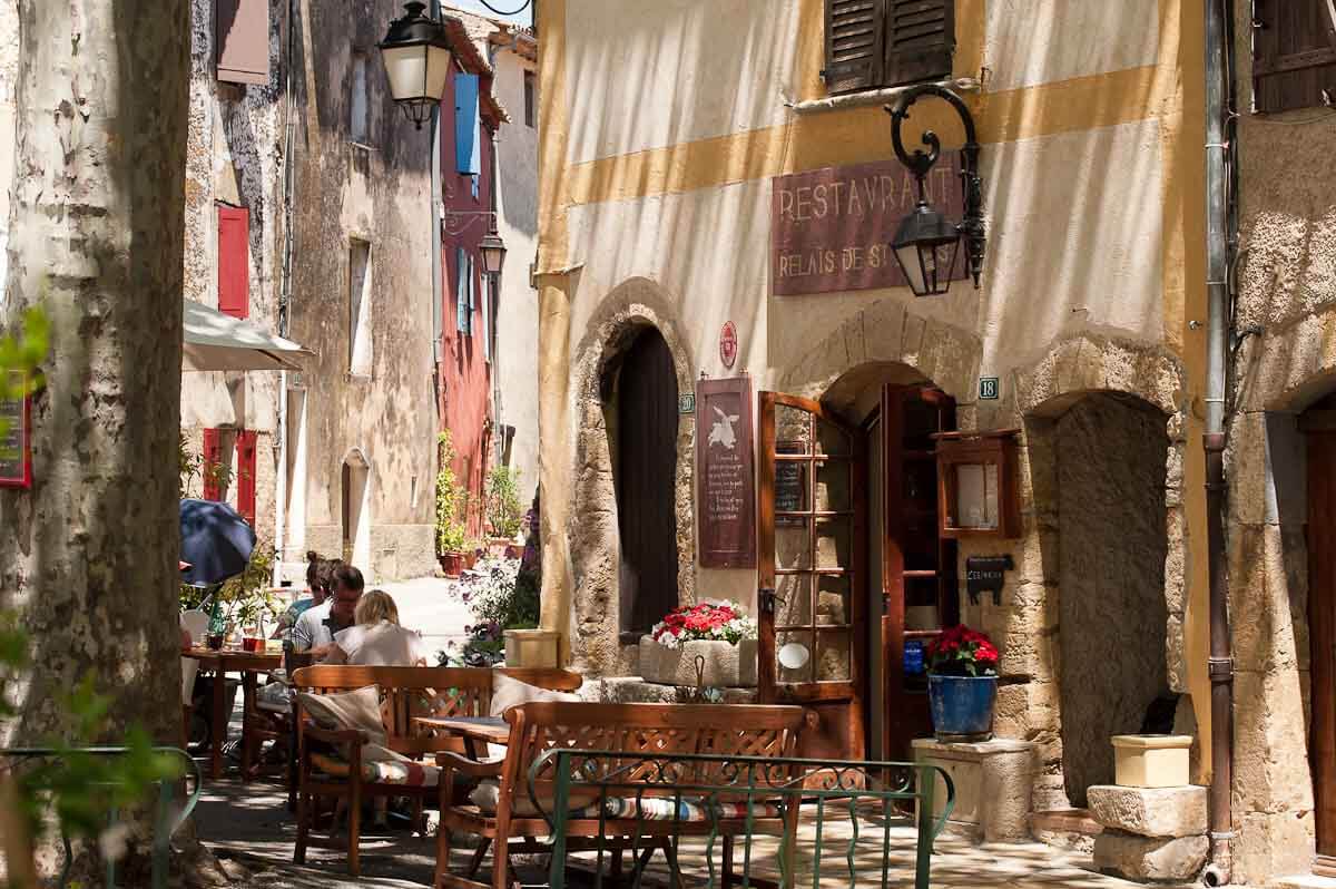 Picturesque café in Provence, France