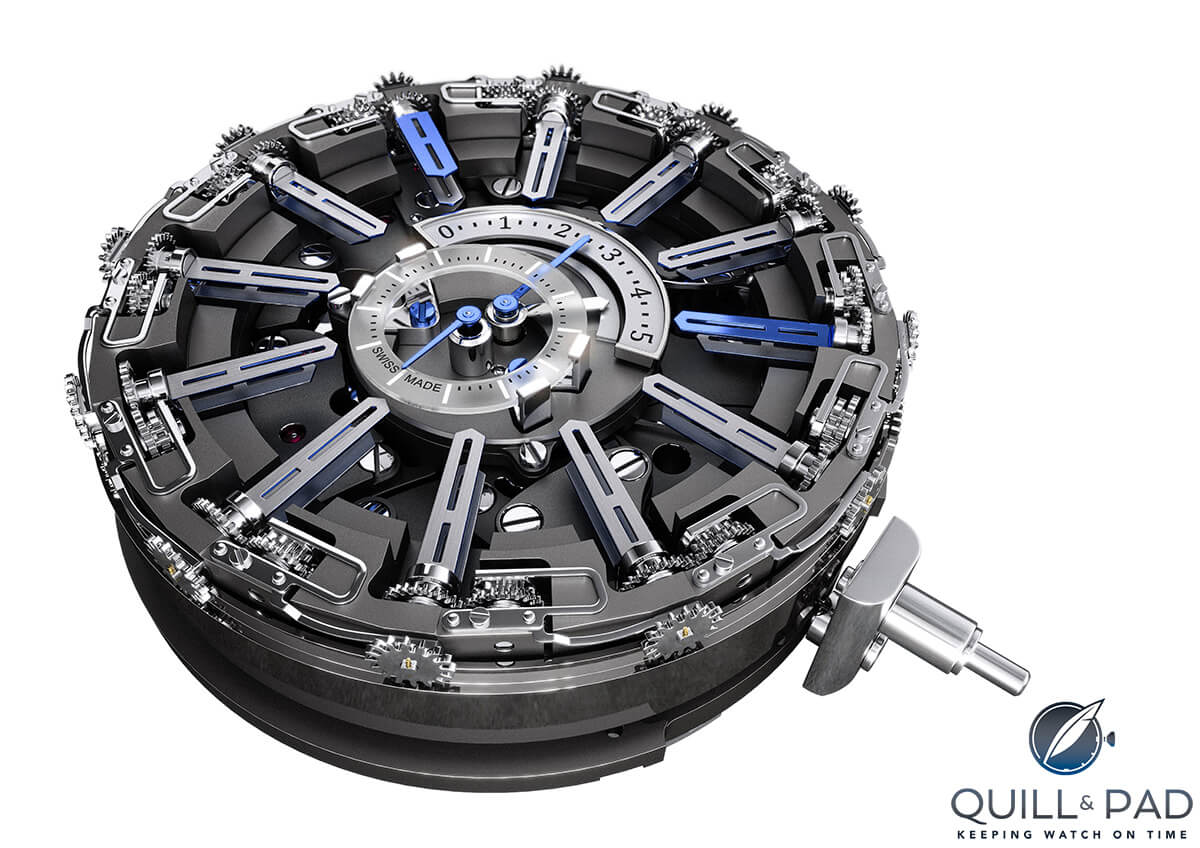 Movement of the Harry Winston Opus 12 by Emmanuel Bouchet