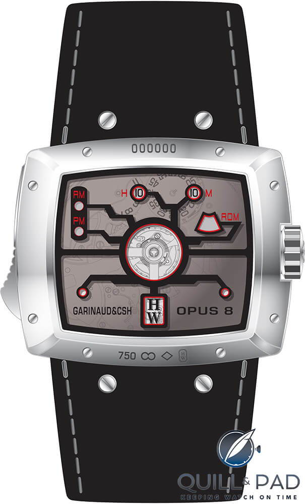 Back of the Harry Winston Opus 8 by Frédéric Garinaud