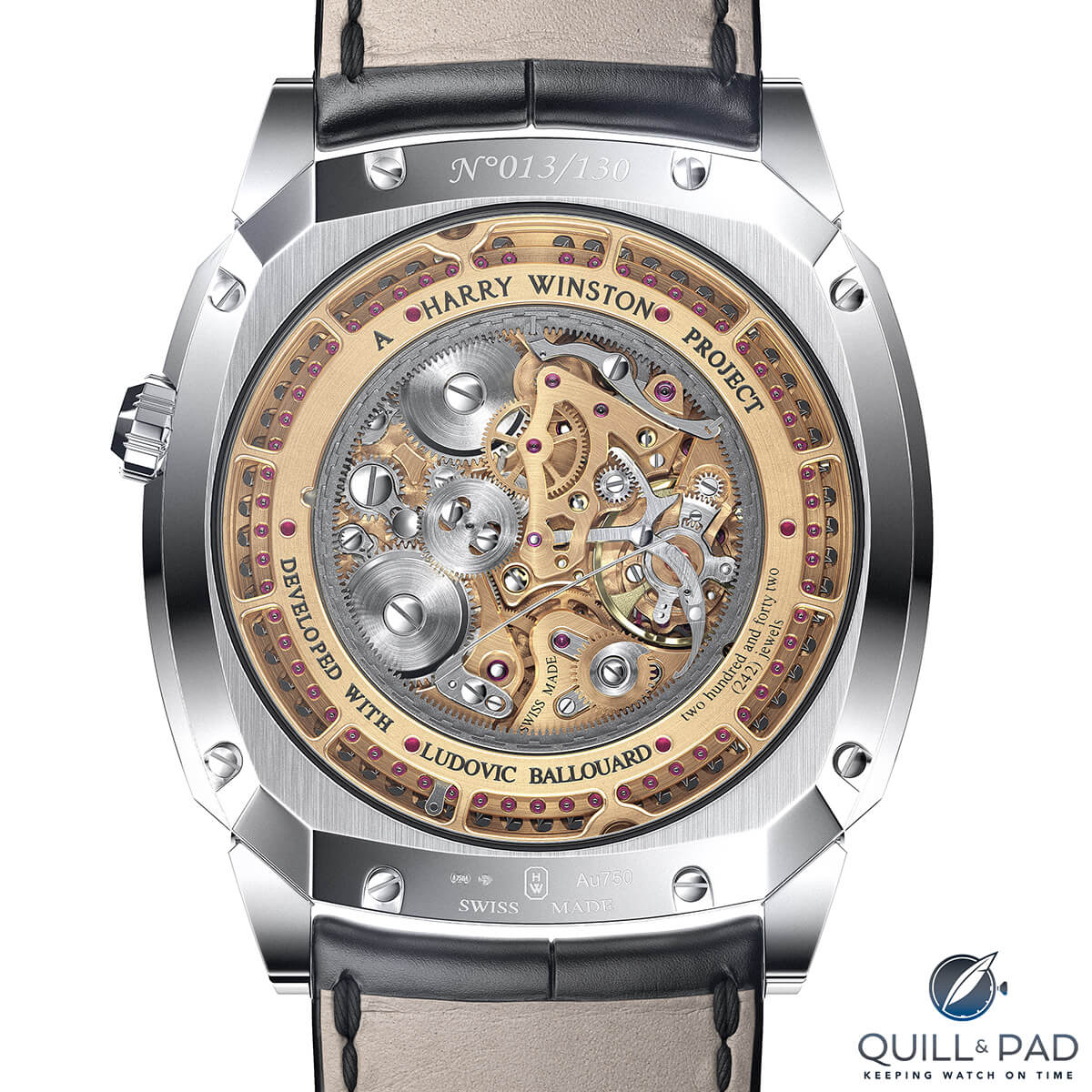 Back of the Harry Winston Opus 13 by Ludovic Ballouard