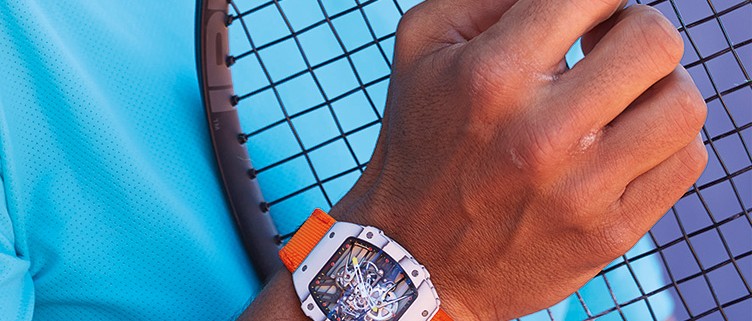 Richard Mille RM027-02 RN in its natural habitat: on Rafael Nadal's wrist