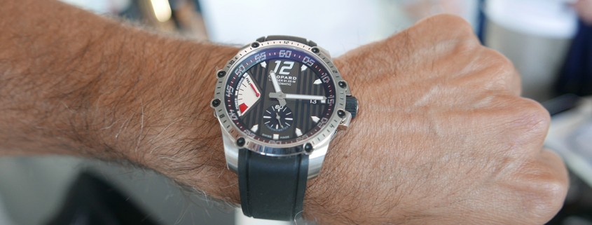 The Chopard Superfast on the wrist of rookie race winner Nico Hülkenberg