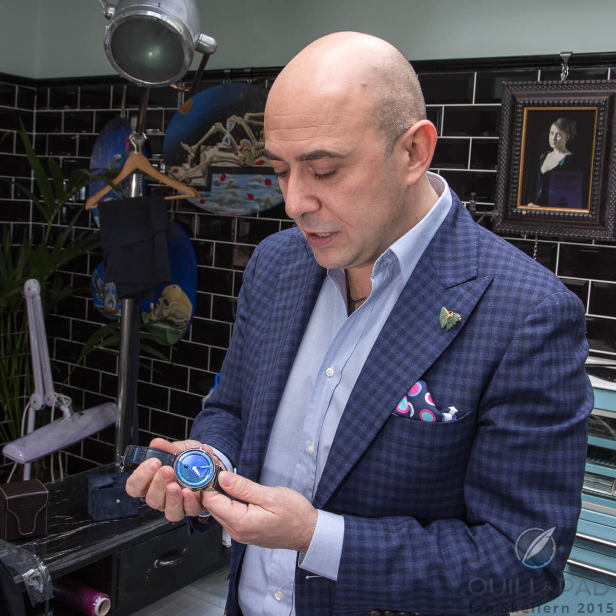 Mo Coppoletta with his De Bethune DB25L Starry Sky