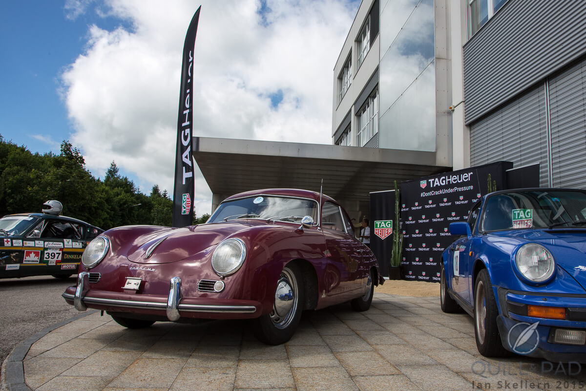 A couple of classic Porches competing in the Carrera Panamericana
