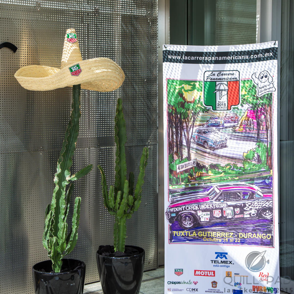 Mexican-themed press conference to announce TAG Heuer's entry and sponsorship of the 2015 Carrera Panamericana