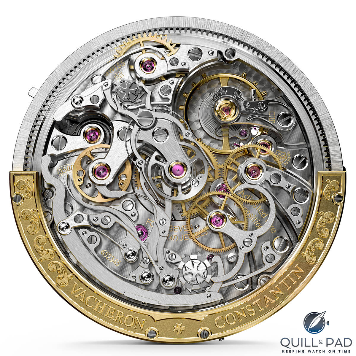 Caliber 3500 of the Vacheron Constantin Harmony Ultra-Thin Grande Complication Chronograph