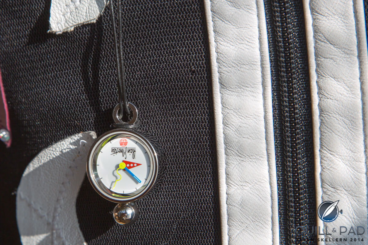 Alain Silberstein Nurse's watch worn around the neck upside down . . . as it's meant to be worn