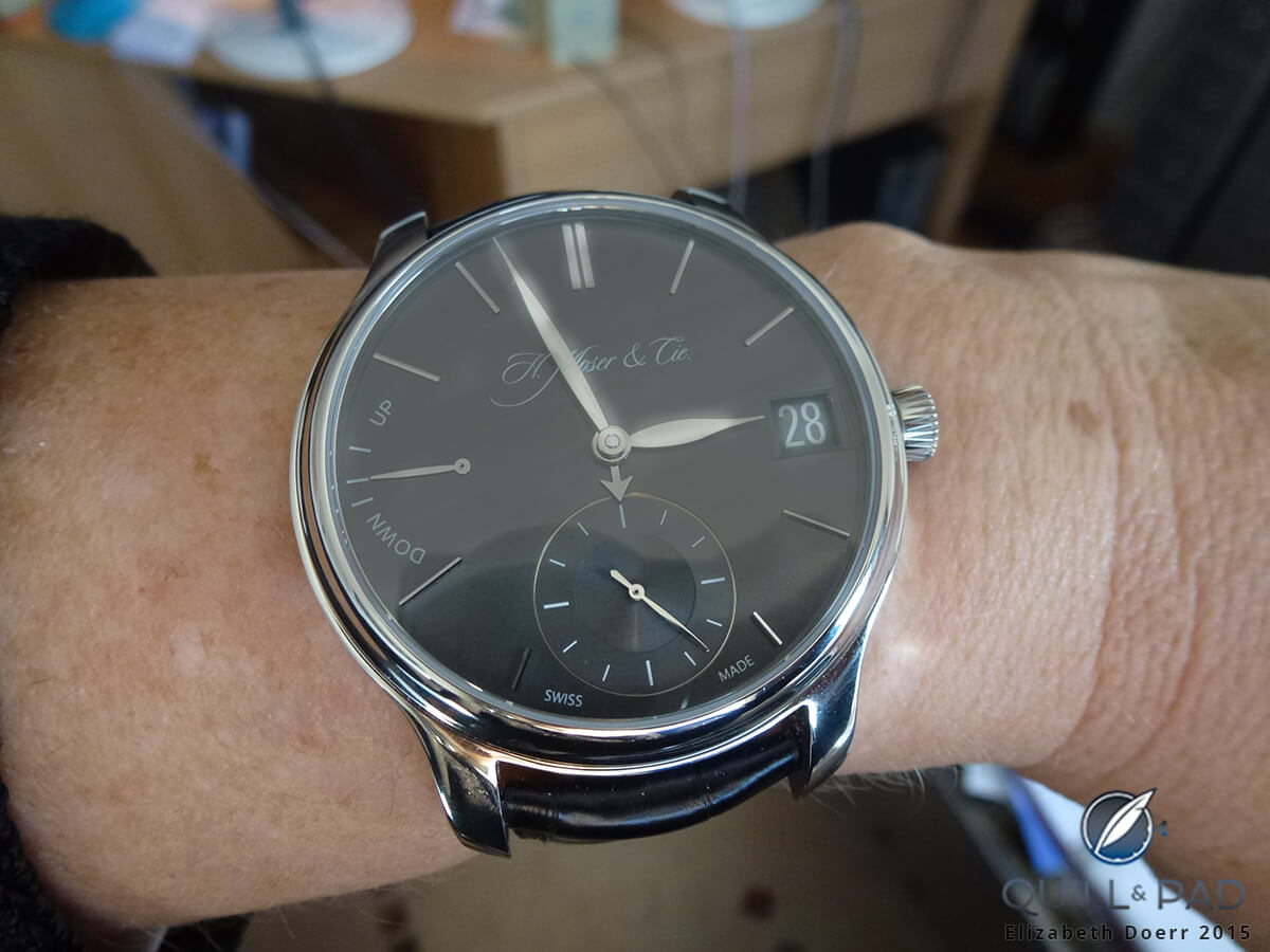 H. Moser & Cie Endeavour Perpetual Calendar on the wrist