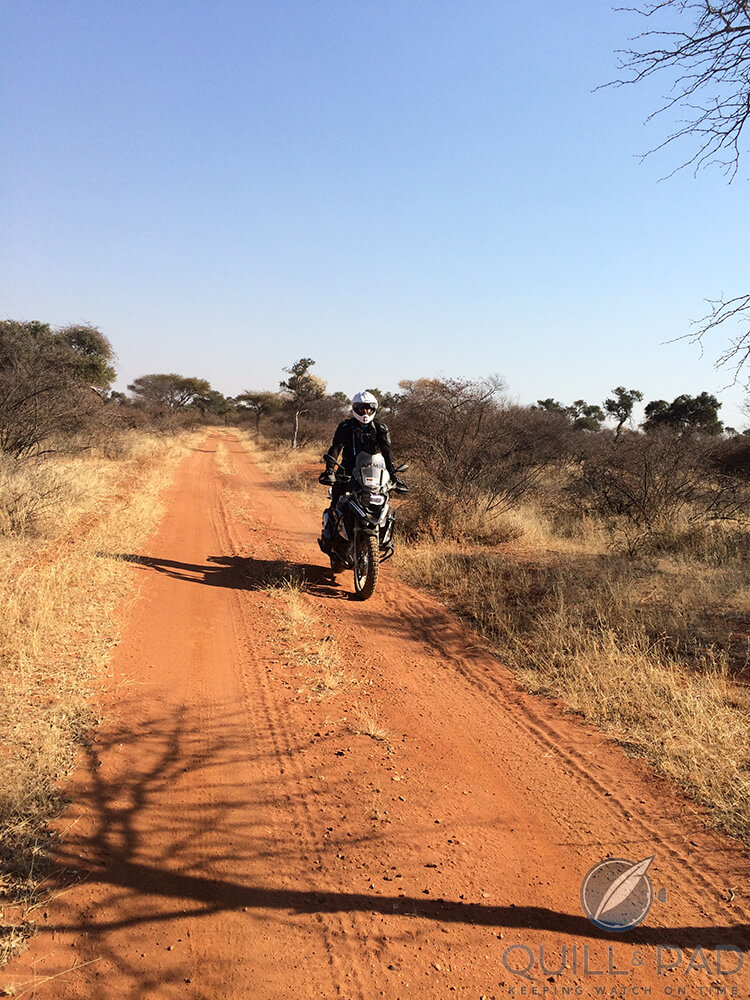 Keith Strandberg riding through Africa (photo courtesy Keith Strandberg)