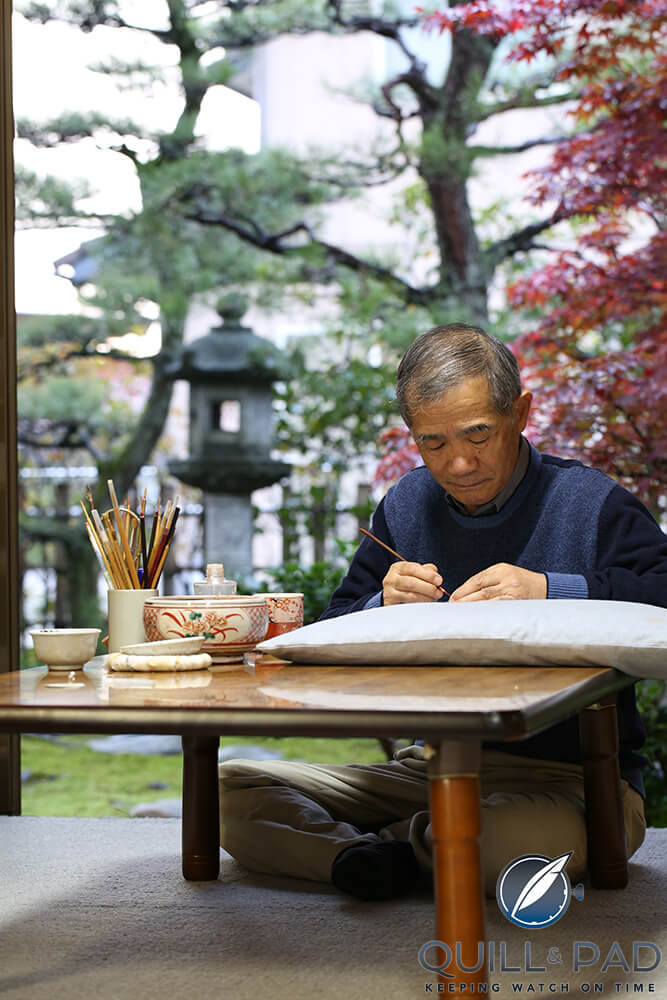 1.Hermes_Koma-Kurabe_Buzan-Fukushima-at-work Buzan Fukushima painting Hermès Koma Kurabe dials