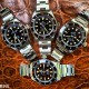 A gaggle of Rolex Submariners