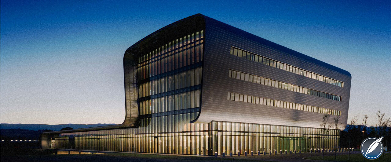 The architecturally acclaimed Vacheron Constantin headquarters in Plan-les-Ouates, Geneva