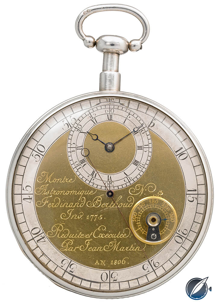 This pocket watch made by Ferdinand Berthoud in 1806 is on display at Chopard’s L.U.C.eum in Fleurier
