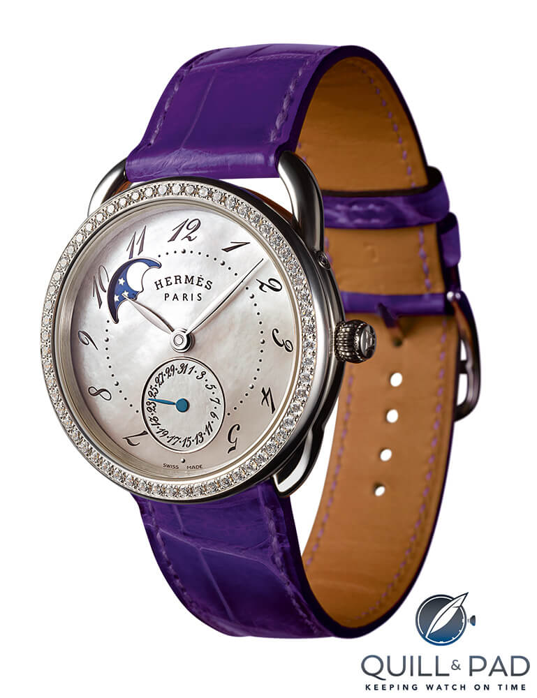 Arceau Petite Lune with diamonds by Hermès