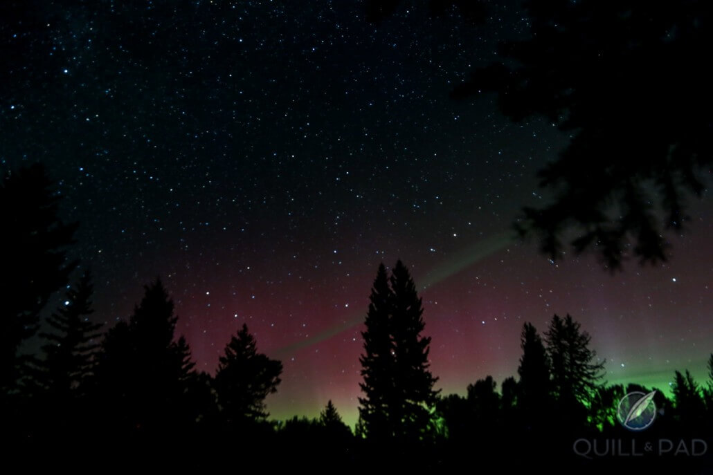 Aurora Borealis shot in Jackson Hole, Wyoming on September 9, 2015