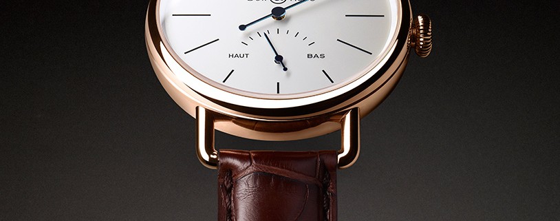 Bell & Ross Vintage WWI Heure Sautante in pink gold
