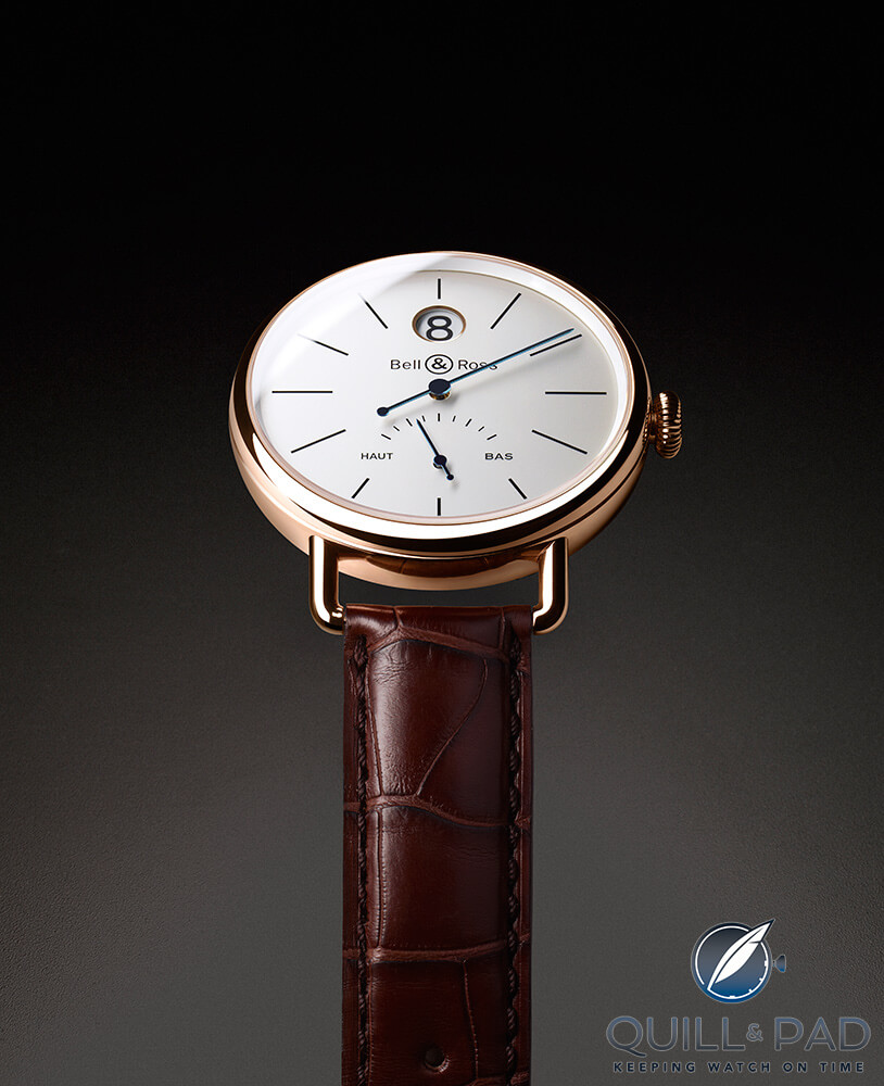 Bell & Ross Vintage WWI Heure Sautante in pink gold