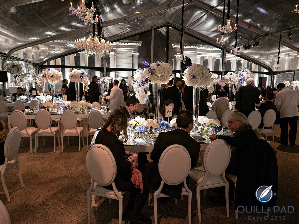 Getting seated for the Breguet gala, San Francisco