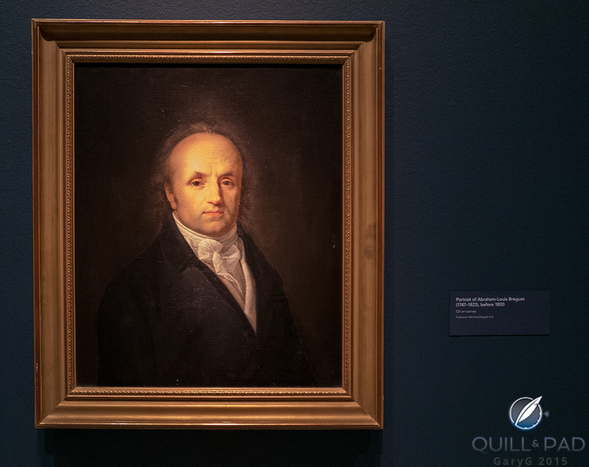Portrait of Abraham-Louis Breguet on exhibit at the Legion of Honor, San Francisco