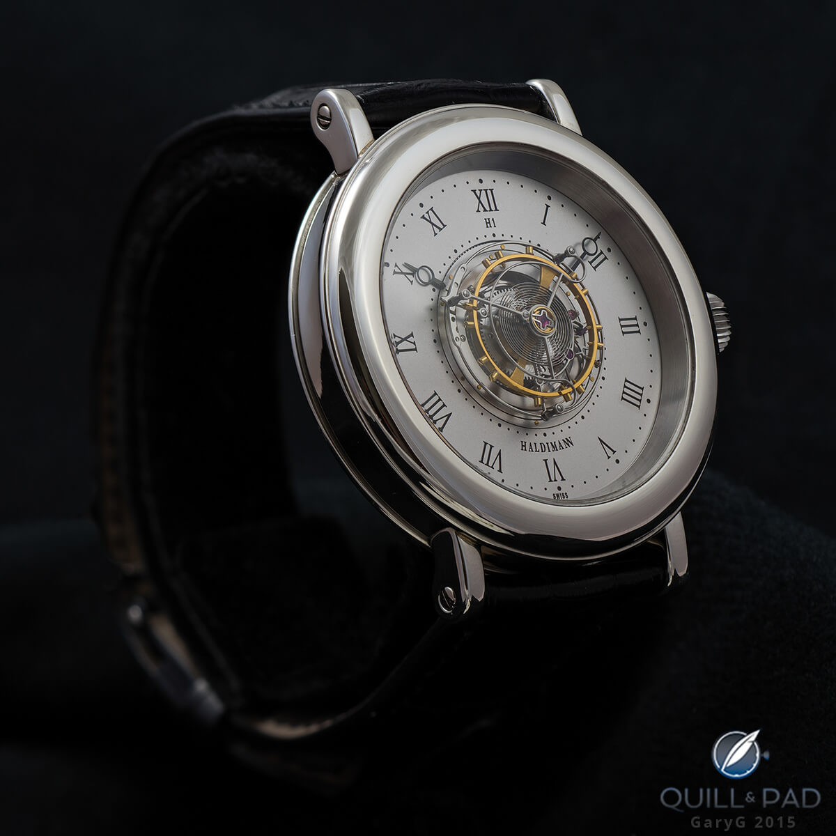 A fuller view of the Haldimann H1 Flying Central Tourbillon