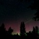 Aurora borealis in Jackson Hole, Wyoming