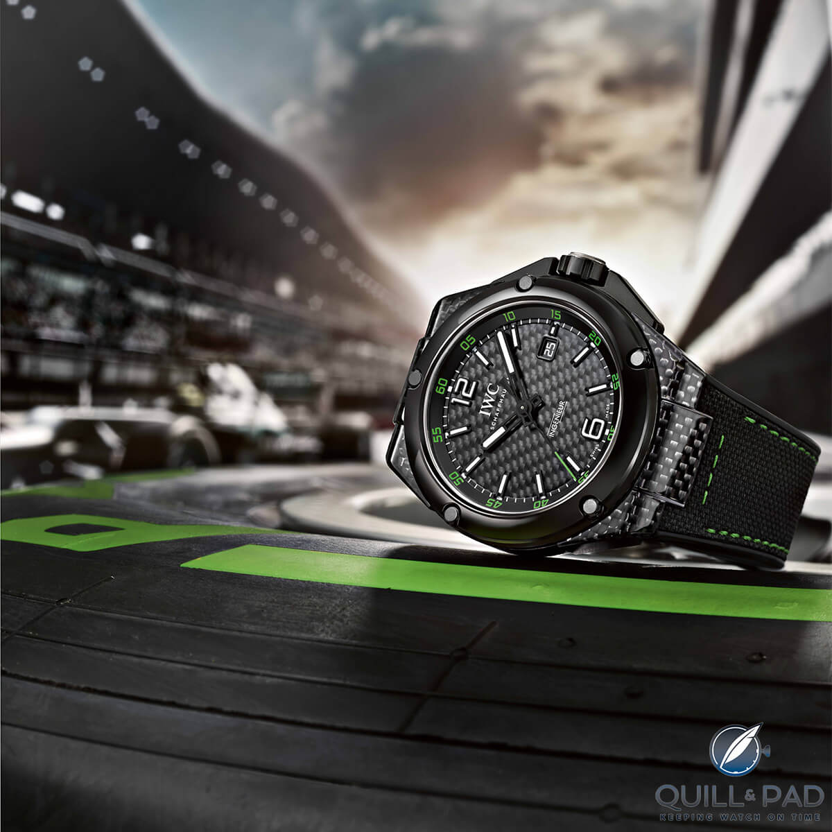 IWC Ingenieur with black ceramic bezel