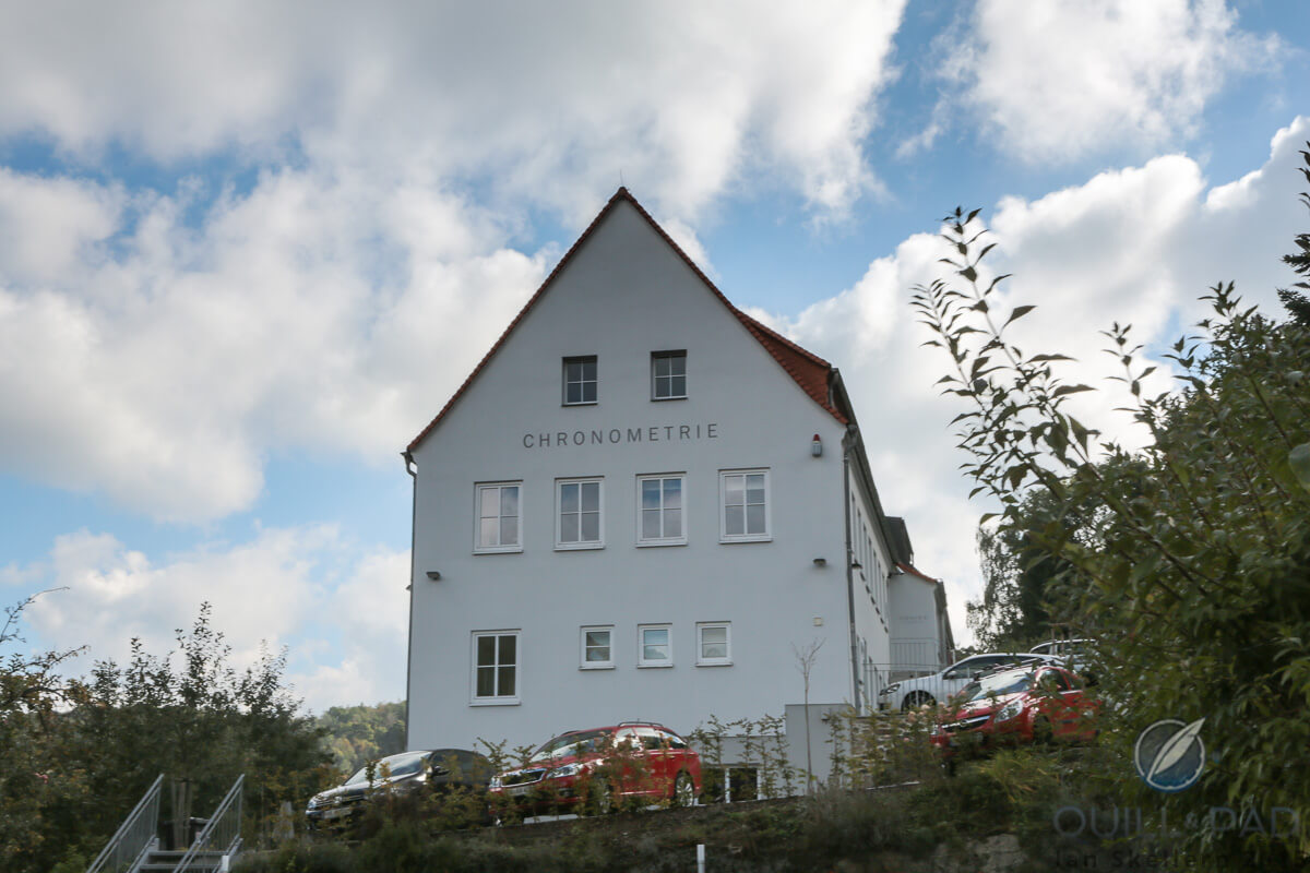 Nomos Glashütte’s factory location called the Chronometrie, where assembly takes place
