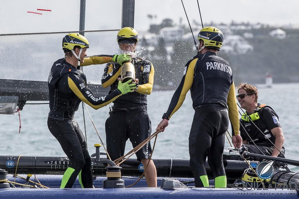 Artemis Racing won the America's Cup challenger event in Bermuda! (courtesy Sander van der Borch / Artemis Racing Photos)