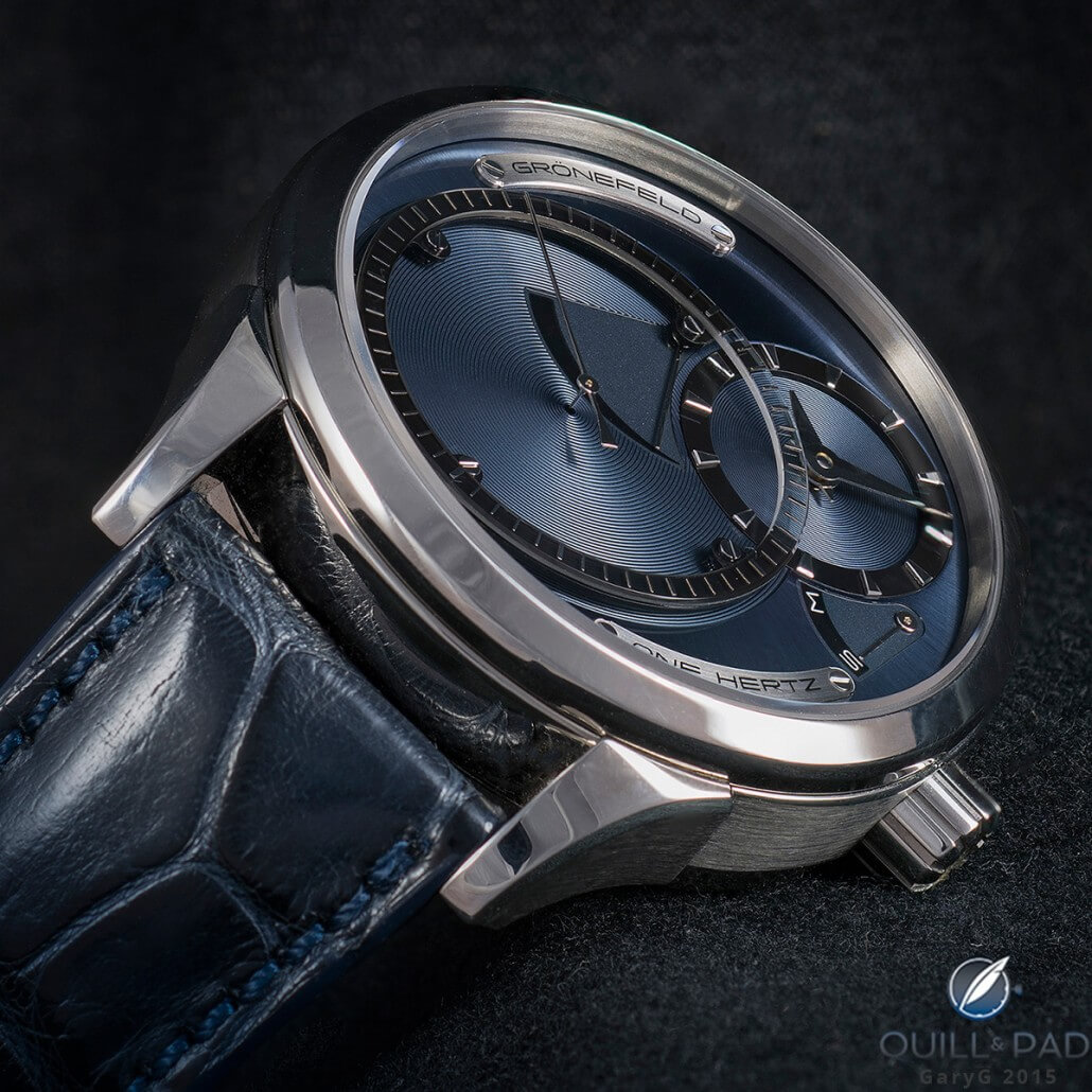 Deep dimensionality: multi-layer dial side of the Grönefeld One Hertz
