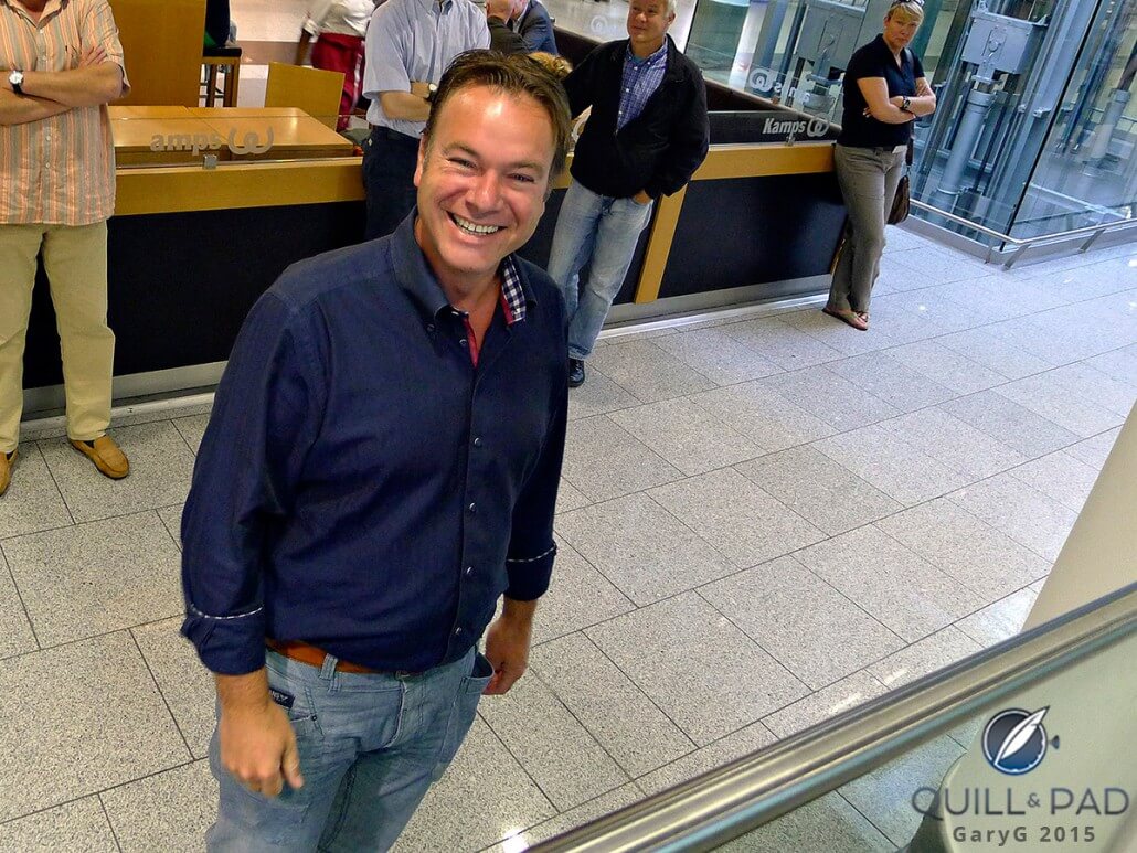 The Bart Grönefeld welcoming committee at Düsseldorf