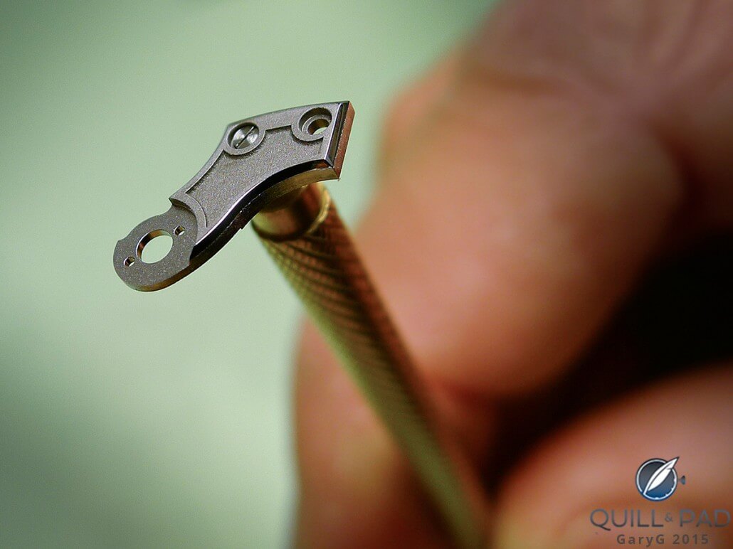 Stainless steel One Hertz bridge during finishing