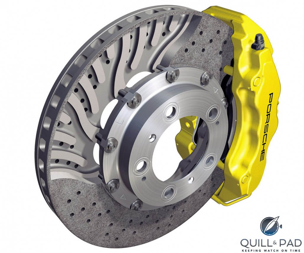 Ceramic brake discs do not fail with heat created by hard use