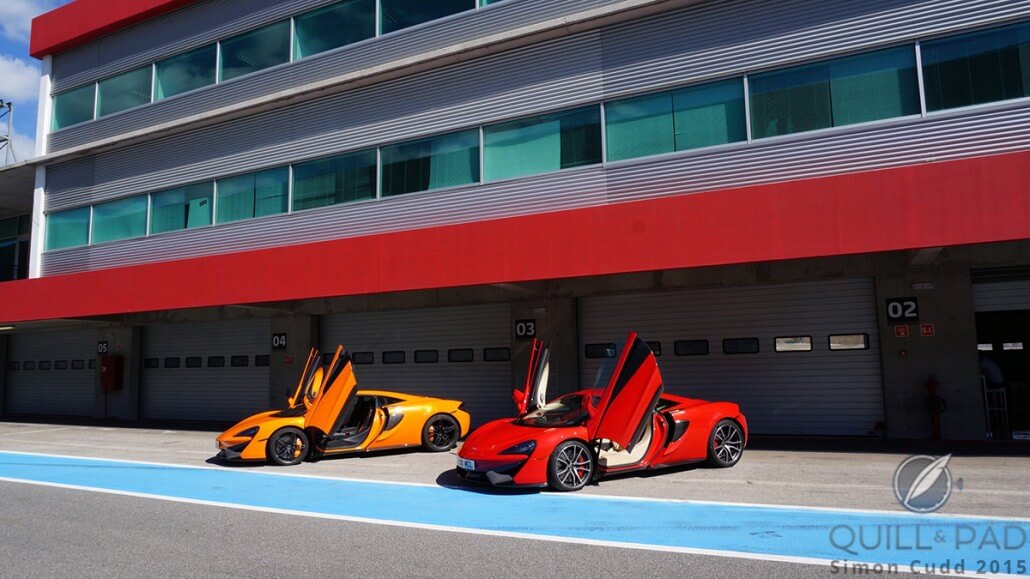 570S McLaren road cars in orange and red