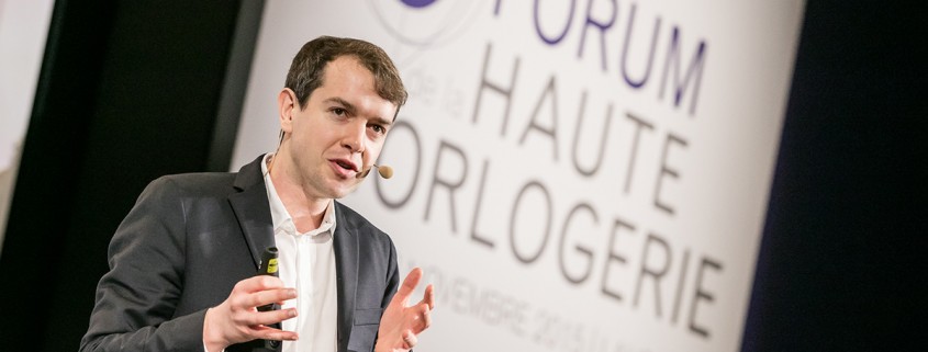 Particle physicist Harry Cliff at the 7th Forum de la Haute Horlogerie (photo courtesy www.point-of-views.ch)